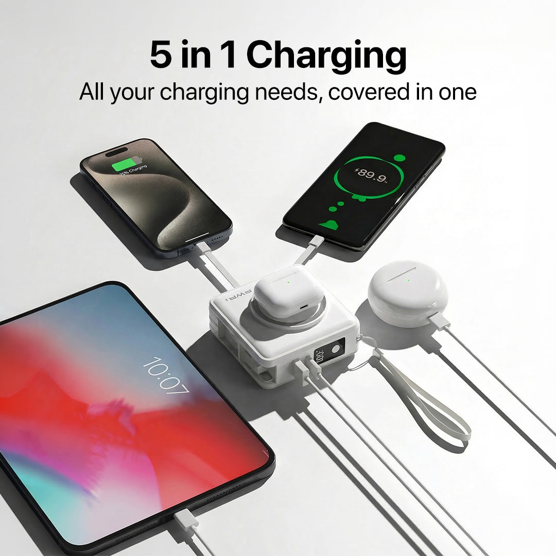 Travel Pro - 5 in 1 Power Bank
