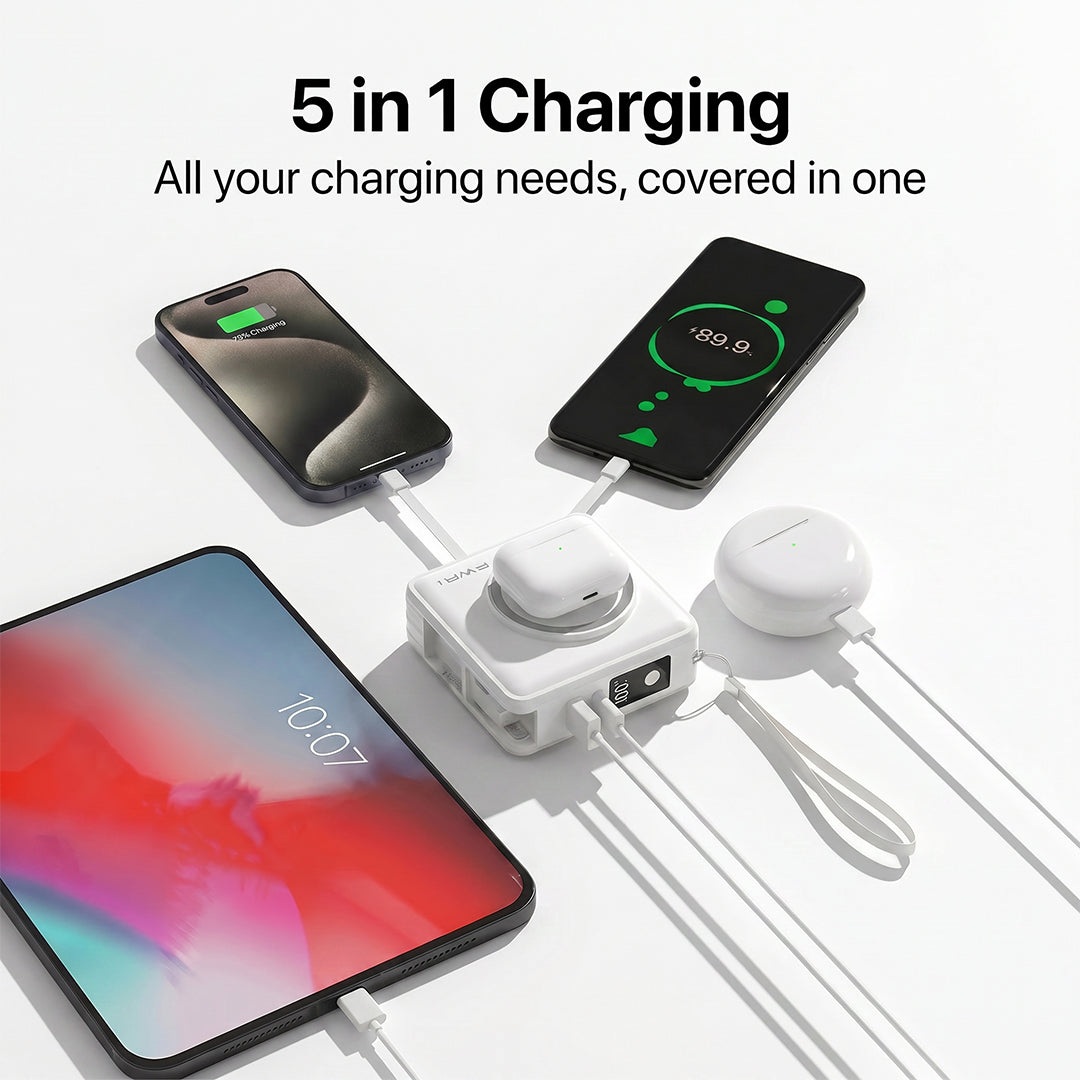 Travel Pro - 5 in 1 Power Bank