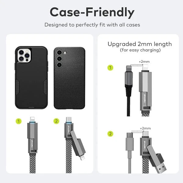 Power Cord 4-in-1 Fast Charging Cable.