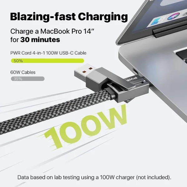 Power Cord 4-in-1 Fast Charging Cable.