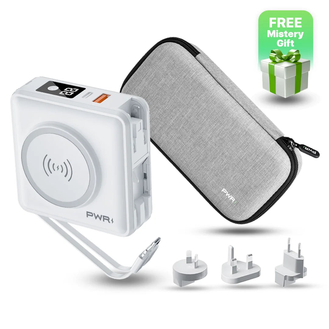 Travel PRO Gift Bundle | 5 in 1 Power Bank + Case + Gift